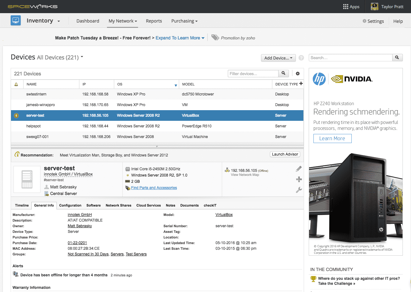  Spiceworks Inventory